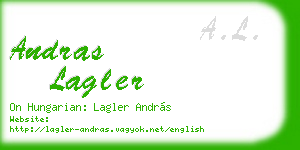 andras lagler business card